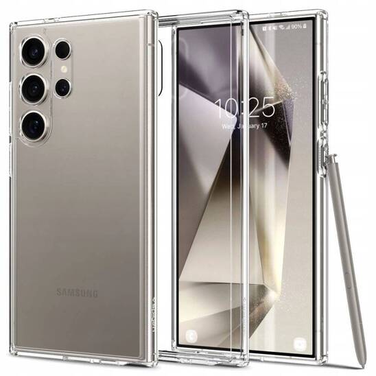 Case SAMSUNG GALAXY S24 ULTRA Spigen Ultra Hybrid Crystal transparent