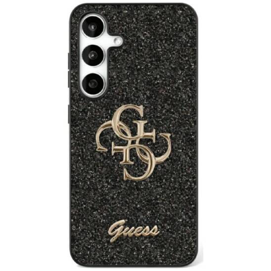 Case SAMSUNG GALAXY S25+ Guess Fixed Glitter Big 4G Metal Logo black