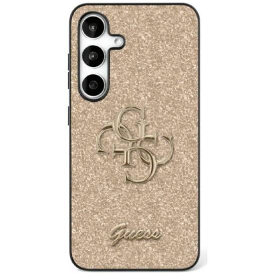 Case SAMSUNG GALAXY S25+ Guess Fixed Glitter Big 4G Metal Logo gold