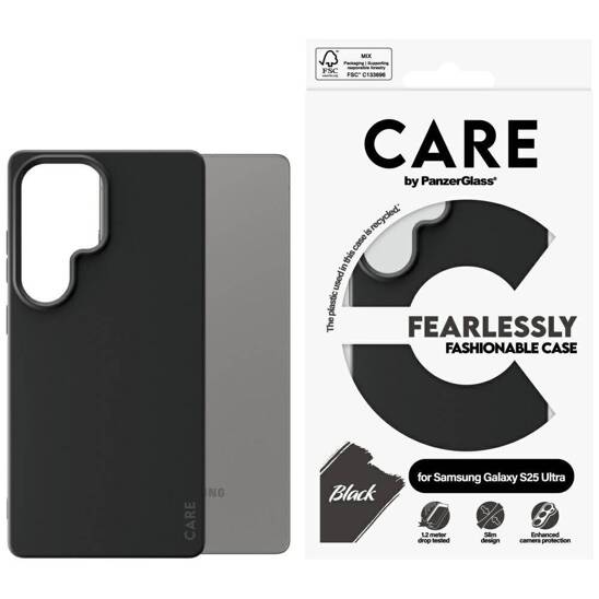 Case SAMSUNG GALAXY S25 ULTRA CARE by PanzerGlass Fashion Case black