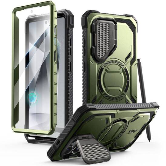 Case SAMSUNG GALAXY S25 ULTRA SupCase IBLSN Armorbox Mag MagSafe Guldan green