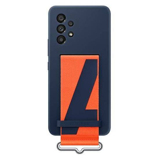 Case Samsung EF-GA536TN A53 5G A536 navy blue/navy Silicone Cover Strap