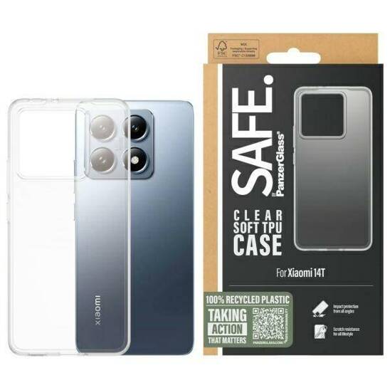 Case XIAOMI 14T SAFE by PanzerGlass Hardcase (SARTPUCG58564) transparent