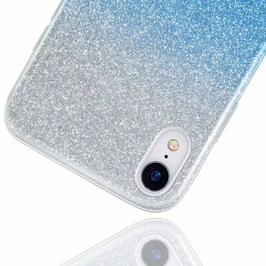 Case XIAOMI MI 11 Glitter silver & blue