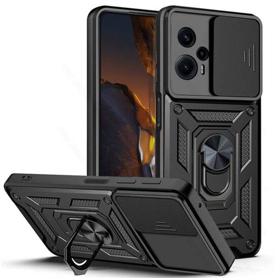 Case XIAOMI POCO F5 Tech-Protect CamShield Pro black