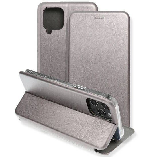Case XIAOMI REDMI 10 Leatherette Wallet Flip Elegance Magnetic gray