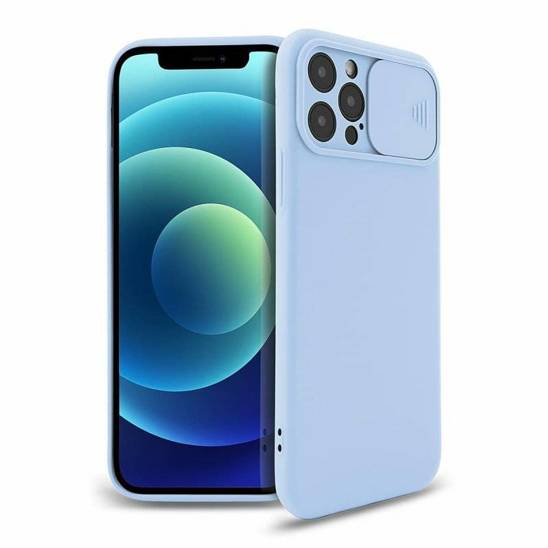 Case XIAOMI REDMI 10 Silicone Lens Privacy Slider Camera Cover light blue