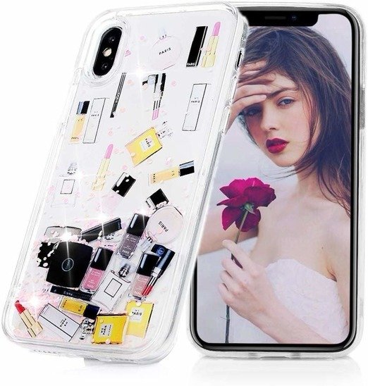 Case XIAOMI REDMI 8A Liquid Make Up Glitter pink