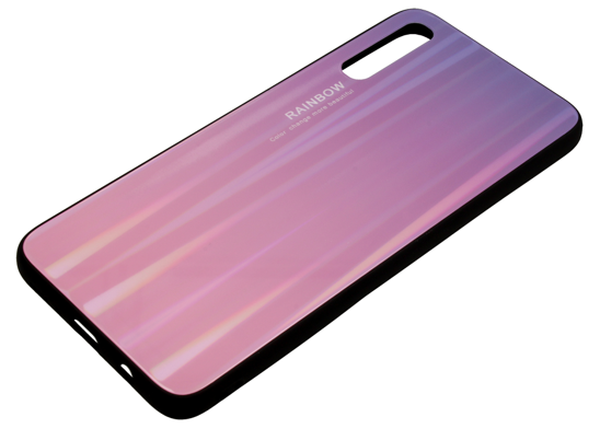 Case XIAOMI REDMI K30 Glass Case Rainbow pink