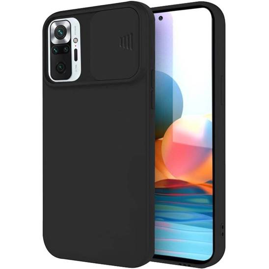 Case XIAOMI REDMI NOTE 9 Nexeri Silicone Lens Privacy Slider Camera Cover black