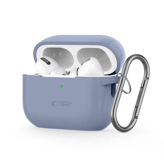 Case for APPLE AIRPODS PRO 1 / 2 Tech-Protect Silicone Hook Baby blue