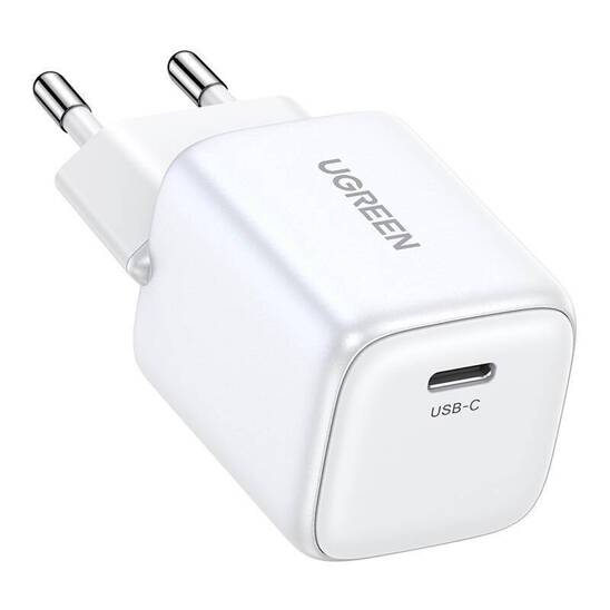 Charger UGREEN 15326 Nexode mini, USB-C, PD3.0, QC4.0, GaN, 30W (white)