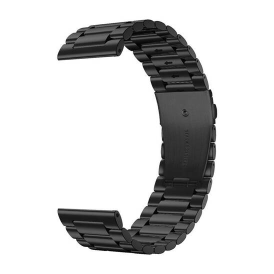 Colmi Smartwatch Strap, Stainless Steel, Black, 22mm