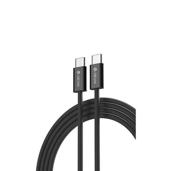 DEVIA EC325 USB-C to USB-C 60W 3A Data Cable 1M black