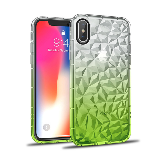 Diamond Ombre case SAMSUNG J6+ J6 PLUS lime