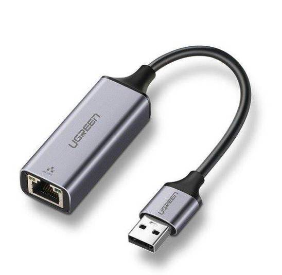 External Adapter UGREEN Gigabit Ethernet USB 3.0 (grey)