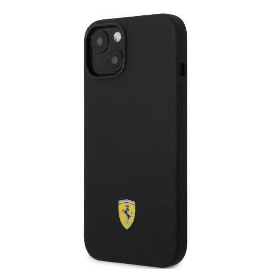 Ferrari FEHMSIP14MBK iPhone 14 Plus 6.7" black/black hardcase Silicone Metal Logo Magsafe