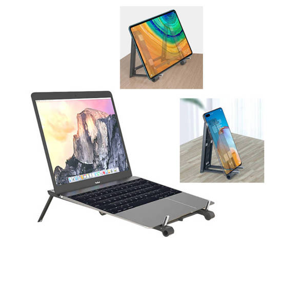 Folding Stand for Laptop / Phone / Tablet / Smartphone black