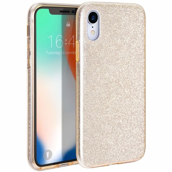 Gel case with brocade, thin, cover Glitter SAMSUNG GALAXY A10 gold