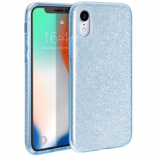 Glitter case LG K8 2018 blue