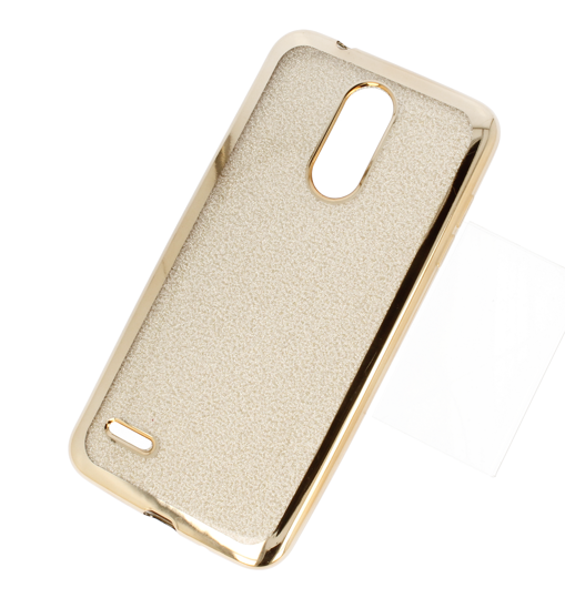 Glitter case LG K8 2018 gold