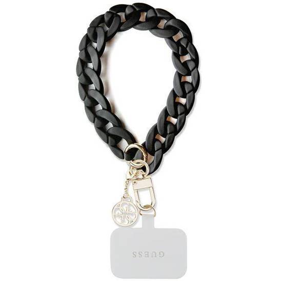 Guess GUOUCBMC4MK Universal Big Hand Strap black/black Acrylic 4G Charm