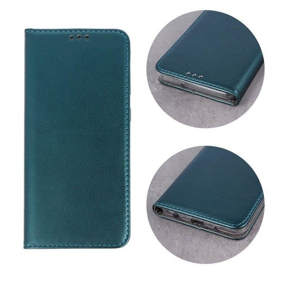 HUAWEI P20 LITE wallet flip flap eco leather Magnet Book Holster green