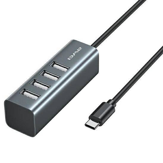 HUB 4xUSB-A - USB-C AWEI (CL-122T) black