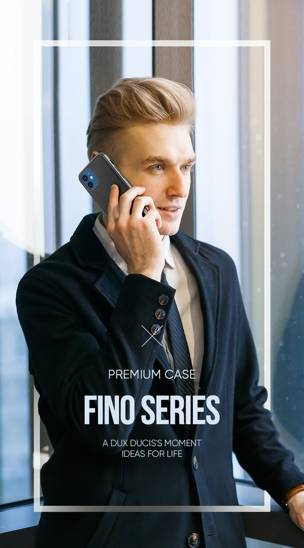 IPHONE 12 MINI Dux Ducis Fino Nylon blue case
