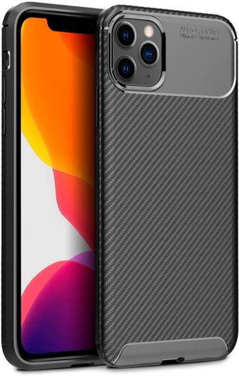 IPHONE 12 PRO MAX case Armored Shockproof Carbon Fiber black