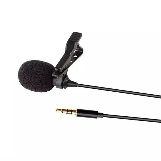 Lavalier Microphone minijack 3,5mm Cable 1.5m (JH-043) black