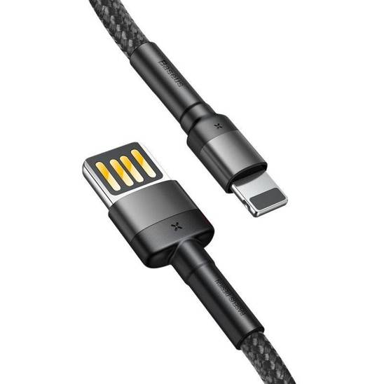 iPhone - iPad 2 metros Cable Reforzado Carga Rápida Uso Rudo Baseus Cable  cafule Baseus resistente