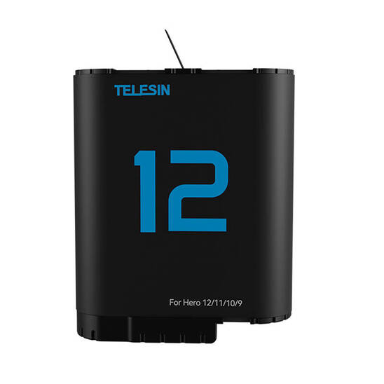 Lithium battery TELESIN for GoPro Hero 12/11/10/9 (blue)