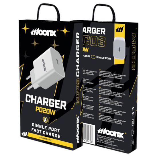 MOONX MC03, USB-C, PD 20W network charger white