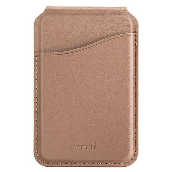 Magnetic Wallet with Mirror and Stand UNIQ Coehl Esme beige/dusty nude