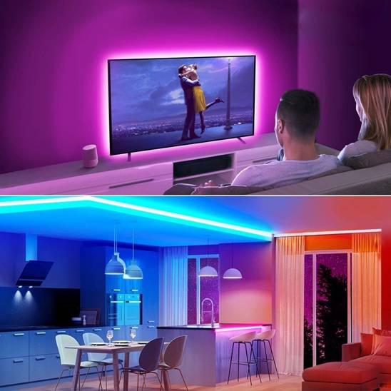 Nexeri LED Strip Lights RGB Waterproof 5m multicolor