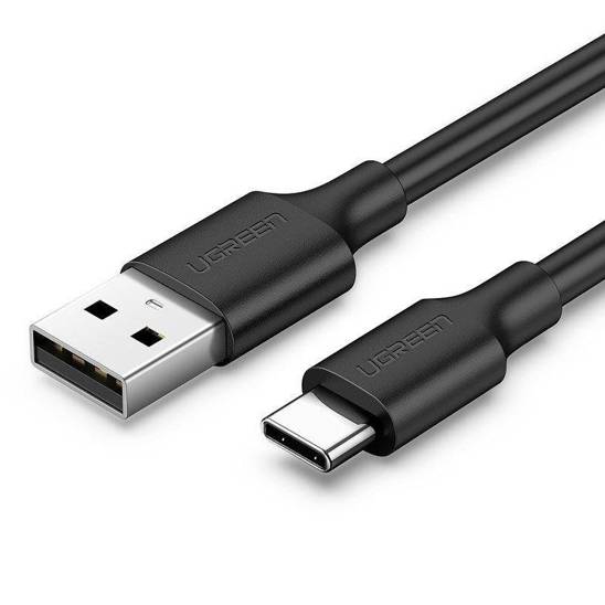 Nickel plated USB-C cable UGREEN 1m (black)