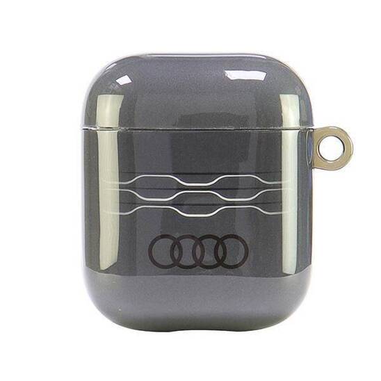 Original Case APPLE AIRPODS 1 / 2 Audi IML Geometric Pattern Cover (AU-IMLAP-A6/D3-GY) gray