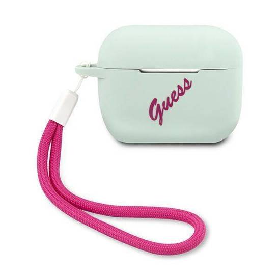 Original Case APPLE AIRPODS PRO Guess Silicone Vintage (GUACAPLSVSBF) blue & pink