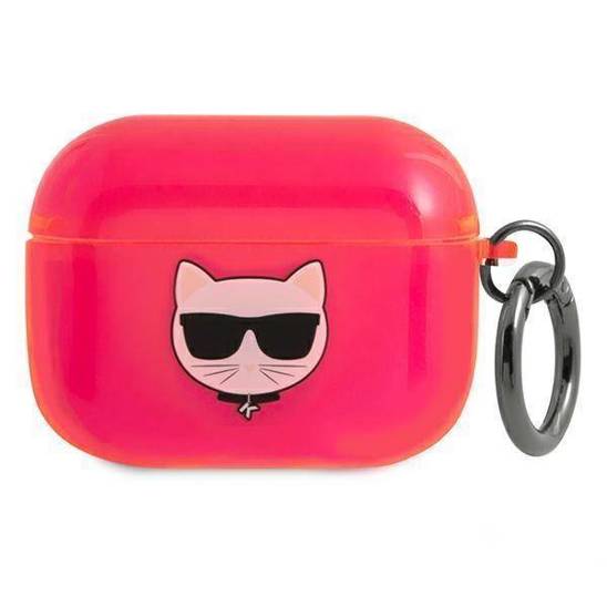 Original Case APPLE AIRPODS PRO Karl Lagerfeld Cover Choupette (KLAPUCHFP) pink