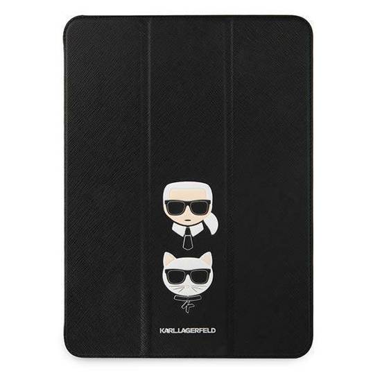 Original Case APPLE IPAD PRO 11.0 (3gen) Karl Lagerfeld Book Cover Saffiano Karl & Choupette (KLFC11OKCK) black