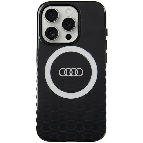 Original Case APPLE IPHONE 15 PRO Audi IML Big Logo MagSafe (AU-IMLMIP15P-Q5/D2-BK) black