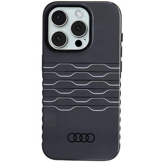 Original Case APPLE IPHONE 15 PRO Audi IML MagSafe (AU-IMLMIP15P-A6/D3-BK) black