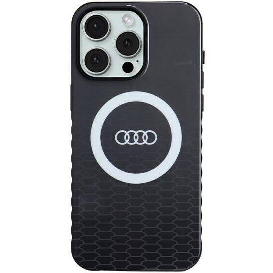 Original Case APPLE IPHONE 15 PRO MAX Audi IML Big Logo MagSafe (AU-IMLMIP15PM-Q5/D2-BK) black