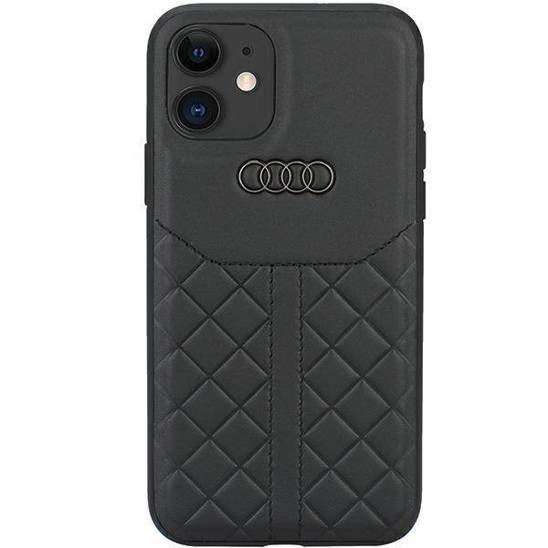 Original Case IPHONE 11 Audi Genuine Leather (AU-TPUPCIP11R-Q8/D1-BK) black