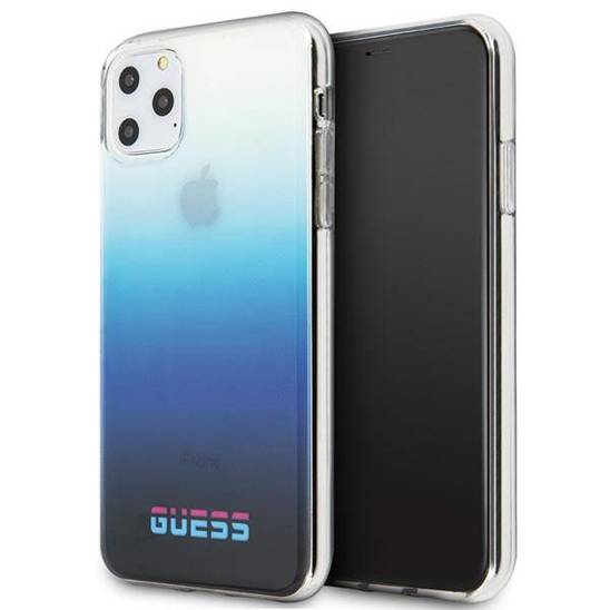 Original Case IPHONE 11 PRO Guess Hard Case California (GUHCN58DGCNA) Gradient blue