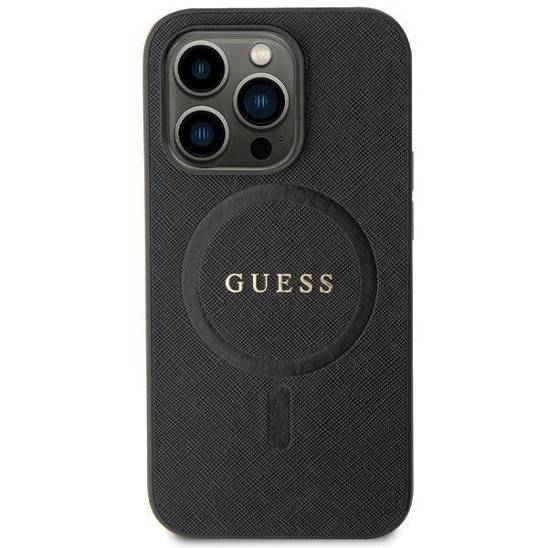 Original Case IPHONE 11 / XR Guess Hardcase Saffiano MagSafe (GUHMN61PSAHMCK) black