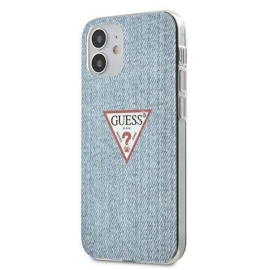 Original Case IPHONE 12 MINI Guess Hardcase Jeans Collection (GUHCP12SPCUJULLB) blue