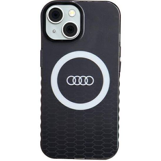 Original Case IPHONE 13 / 14 / 15 Audi IML Big Logo MagSafe (AU-IMLMIP15-Q5/D2-BK) black