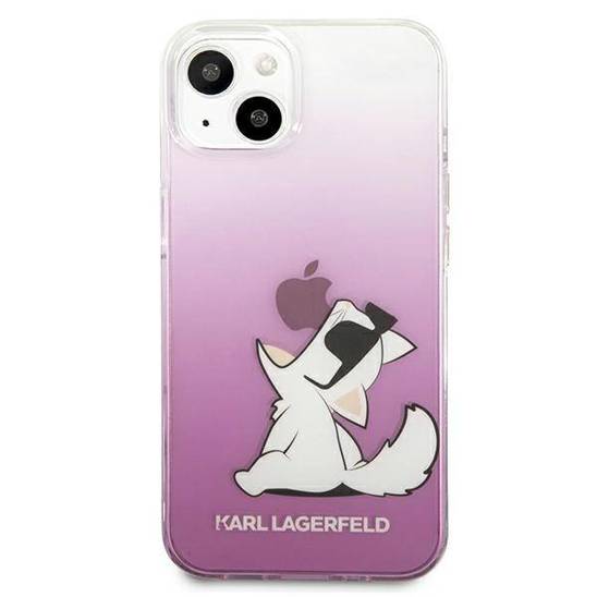 Original Case IPHONE 13 Karl Lagerfeld Hardcase Choupette Fun (KLHCP13MCFNRCPI) pink
